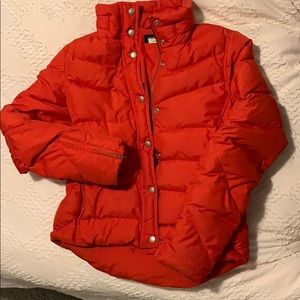 J crew puffer coat